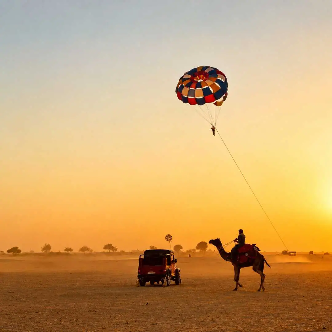 Parasailing in Jaisalmer
