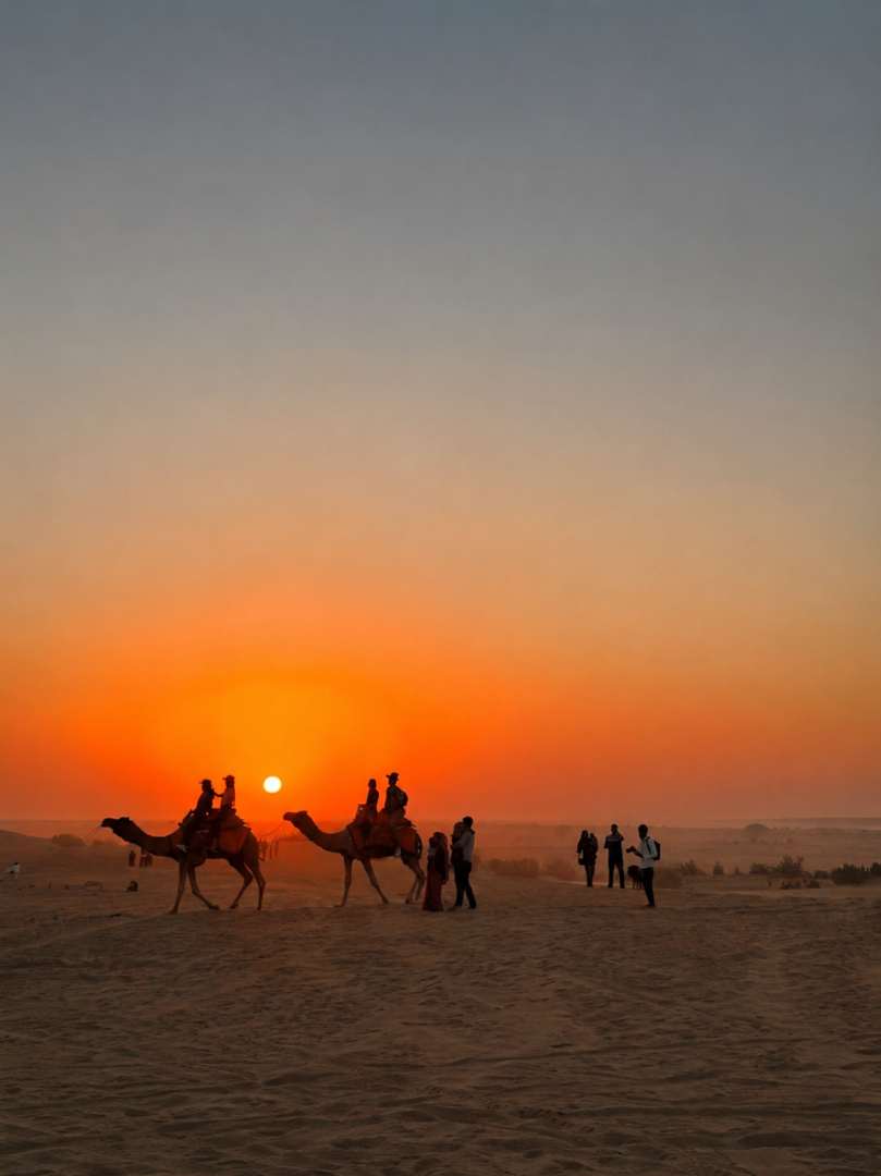 Sunrise at Sam Sand Dunes